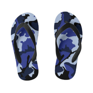 Enfants Camo bleu, les tongs de l'enfant