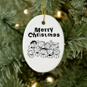 **ENFANTS CHANTANT** ORNEMENT DE NOËL