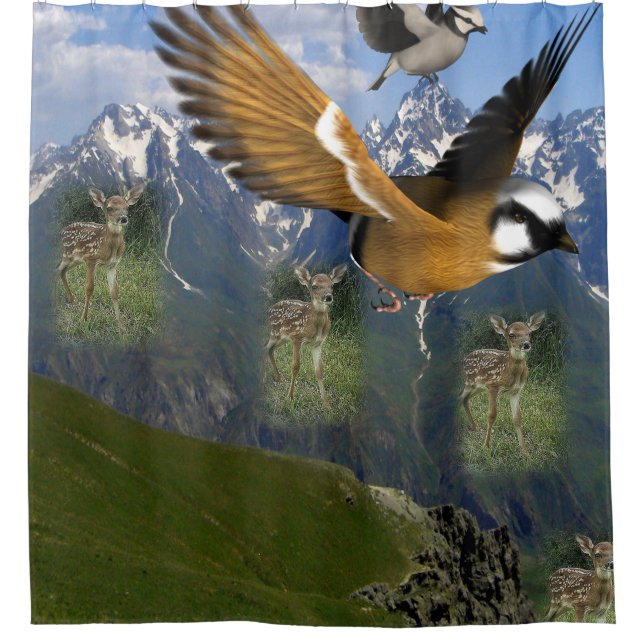 Enfants chevaux rideau de douche (Devant)