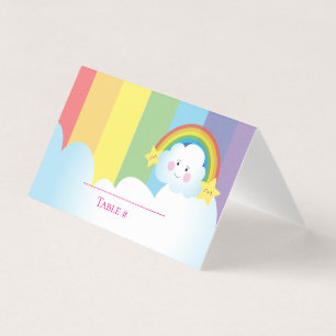 Enfants Cloud et Arc-en-ciel Anniversaire personna