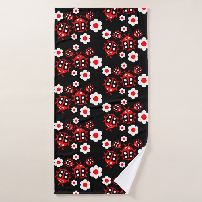 Enfants coccinelle (Serviette de bain)