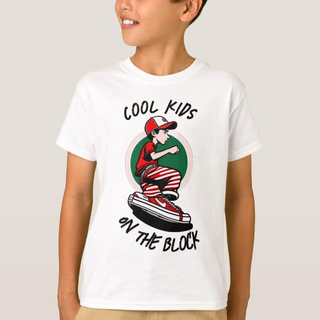 Enfants cool Sur Le T-shirt Du Bloc (Devant)