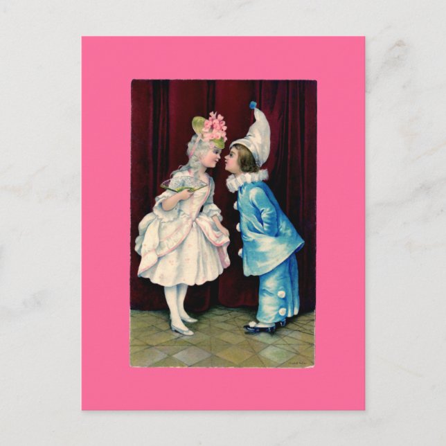 Enfants Curtsy CHANGE COULEUR ~ Carte postale / In (Devant)