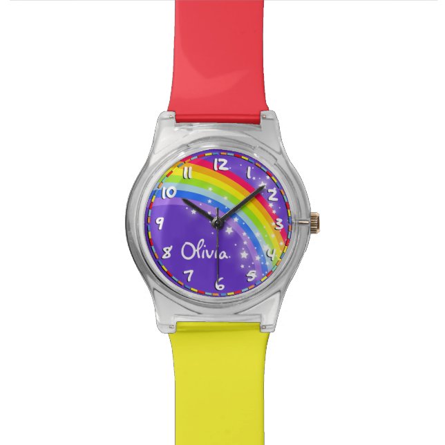 Enfants d'arc-en-ciel appelés montre multicolore (Fermer)