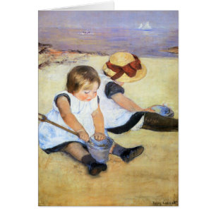 Enfants de Mary Cassatt jouant sur la carte de