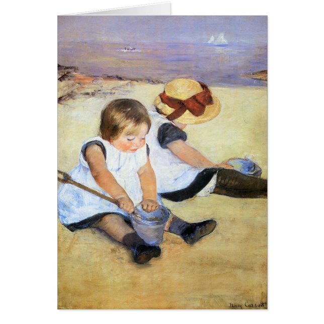 Enfants de Mary Cassatt jouant sur la carte de (Devant)