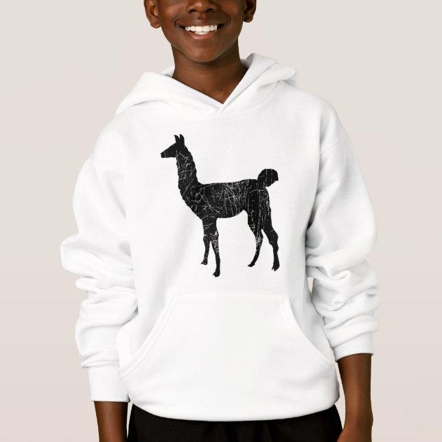 Enfants de sweatshirt de pull de lama et chandail (Devant)