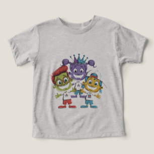 Enfants en dessin coloré avec des expressions ludi
