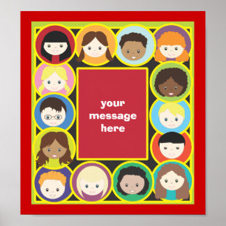 Enfants face à être soi-même Poster