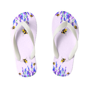 Enfants Flops de tongs des abeilles de printemps