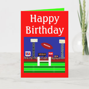 Enfants Football Bonne carte d'anniversaire cadeau