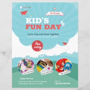 Enfants Funday Flyer Modèle