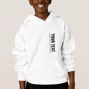 Enfants Garçons Sweatshirt à capuchon blanc