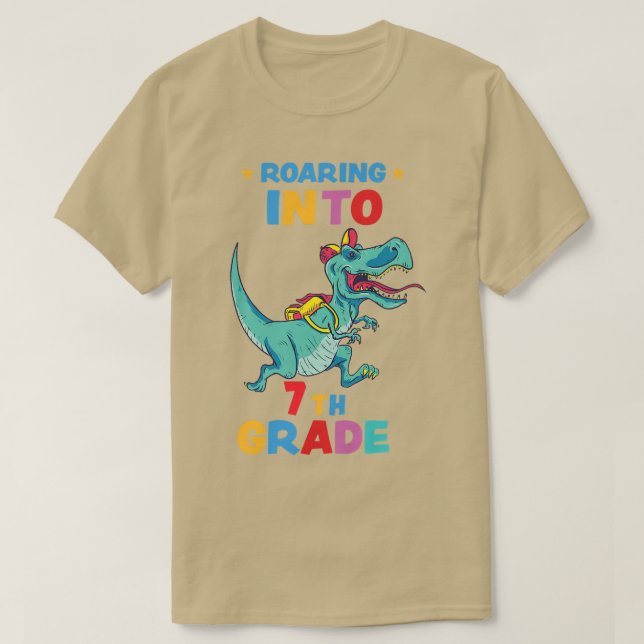 Enfants Gravant en T-shirt de 7e année T-Shi Premi (Design devant)