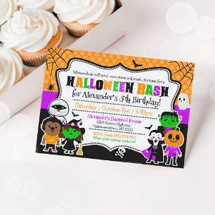 Enfants Halloween invitation anniversaire Costume 