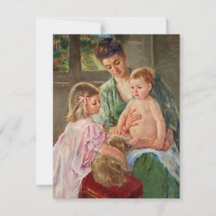 Enfants jouant avec un chien par Mary Cassatt