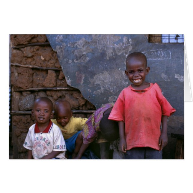 enfants jouant Kibera (Devant horizontal)