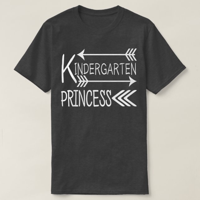 Enfants Kindergarten Princess Tshirt pour filles P (Design devant)