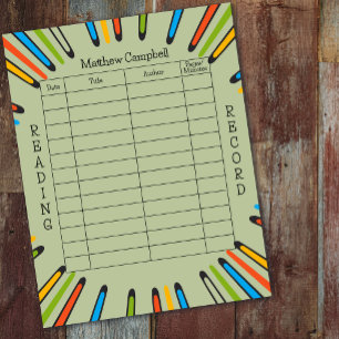 Enfants Lecture Journal Homeschool Lecture Livres