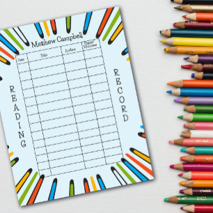 Enfants Lecture Journal Homeschool Lecture Livres