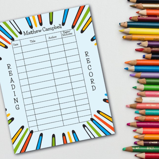 Enfants Lecture Journal Homeschool Lecture Livres (Créateur téléchargé)