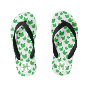 Enfants Les tongs du Motif de grenouille
