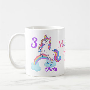 Enfants magique 3e anniversaire Unicorn Mug