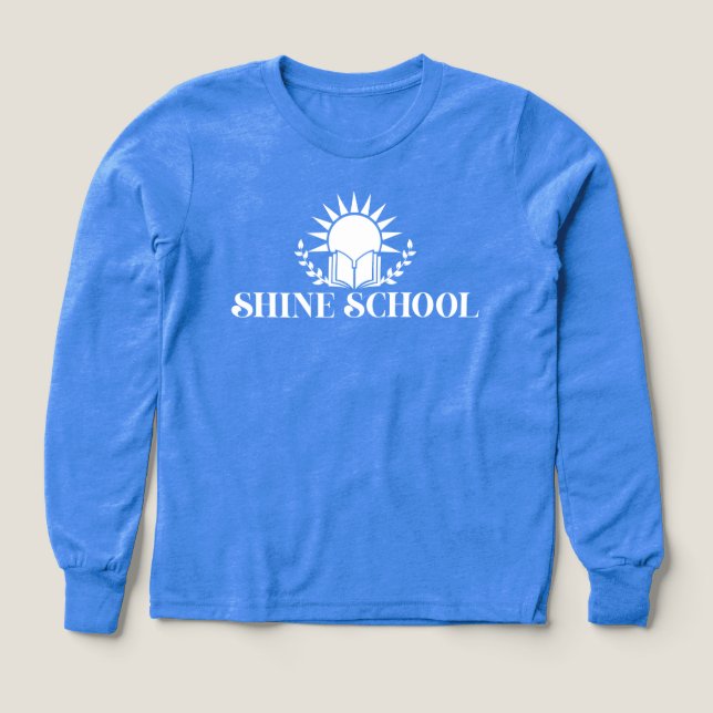 enfants manches longues blanc logo (Motif recto)