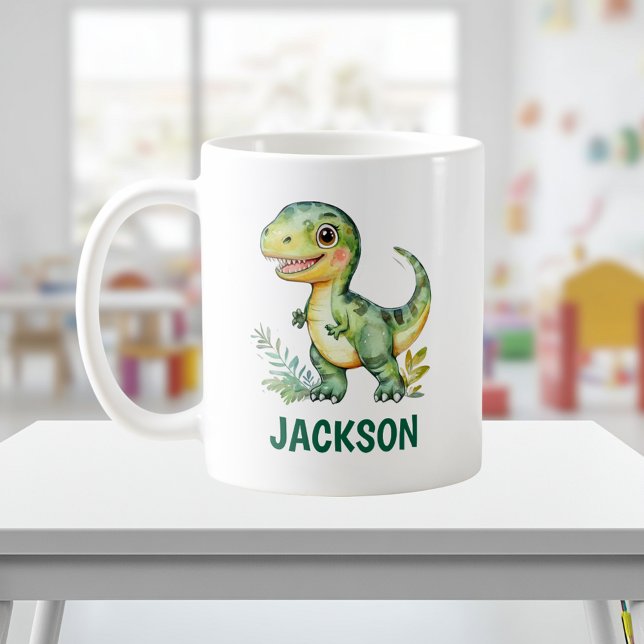 Enfants mignonette Dinosaure Mug personnalisé (Créateur téléchargé)