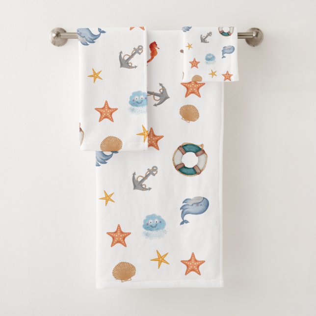 Enfants mignons modernes marine océanique étoile p (En situation)