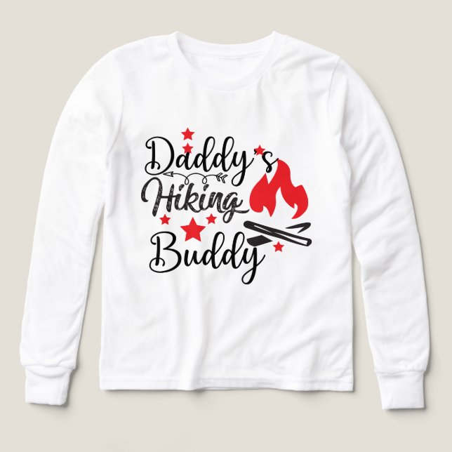 Enfants mignons unisex Copain de randonnée de Papa (Motif recto)