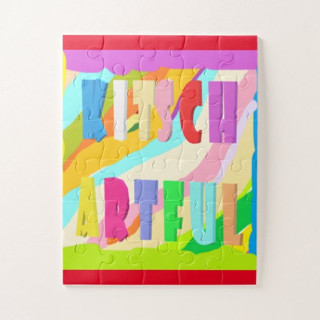 Enfants mot éducation puzzle grandes couleurs vive (Vertical)