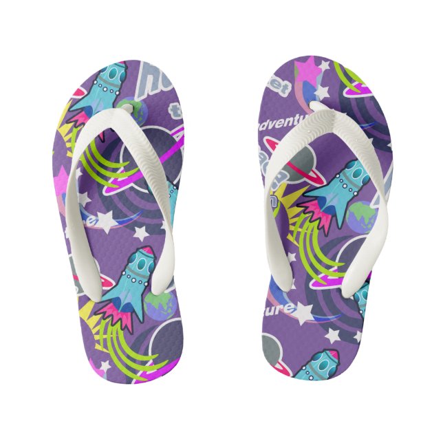 Enfants Navette Spatiale Violet. Les tongs de l'enfant (Semelle)