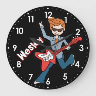 Enfants nom rockstar guitare nom garçon horloge