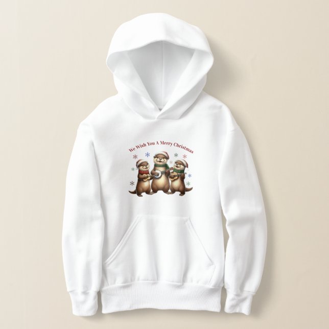 Enfants Nous Vous Souhaitons Un Joyeux Sweatshirt  (Poser)