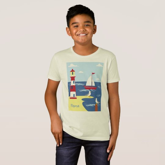 Enfants organiques - T-shirt nautique de garçons