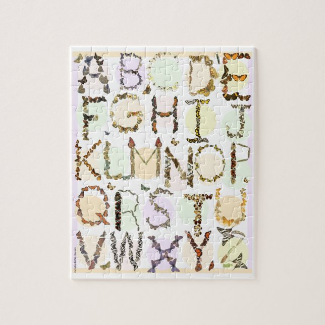 Enfants Papillon Alphabet Puzzle Apprendre Papillo (Vertical)