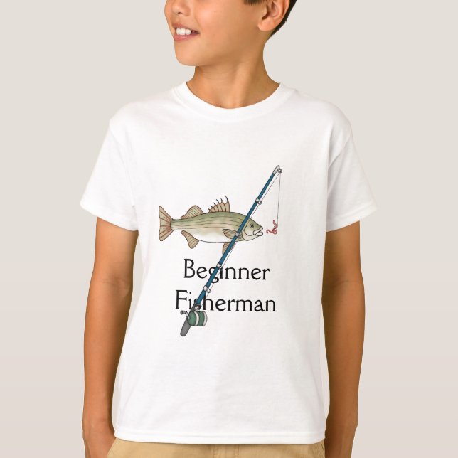 Enfants pêchant le T-shirt de CADEAU (Devant)