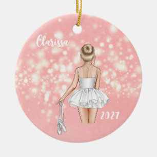 Enfants personnalisés Ballerina Ornement de Noël