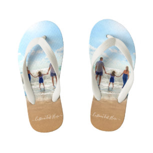 Enfants Personnalisez les tongs de votre enfant photo avec