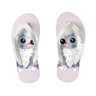 Enfants Petite chienne tongs tongs rose