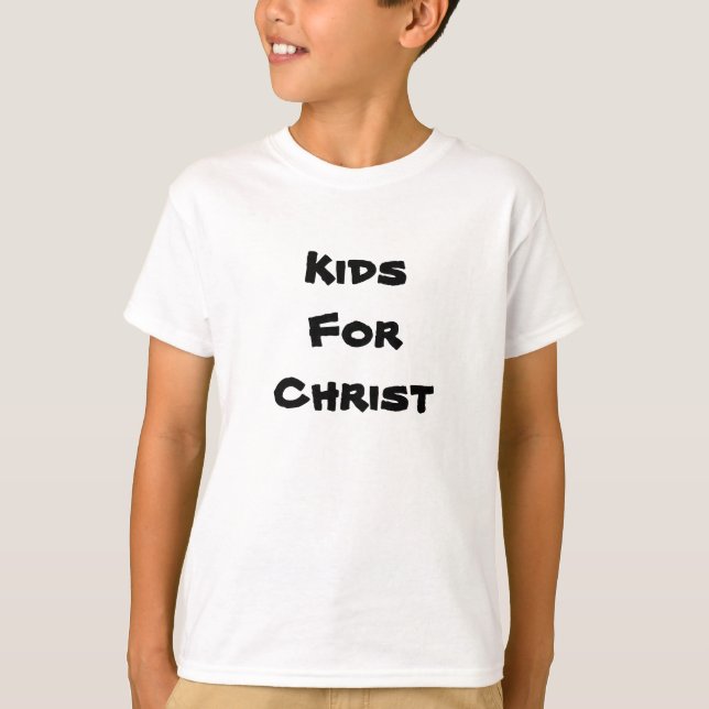 enfants pour t-shirts christs (Devant)