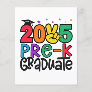 Enfants pré-K Grad 2025 Préscolaire Graduation