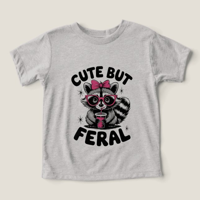 Enfants Raton laveur Cool Mignon Mais Féroce Adole (Design Recto)