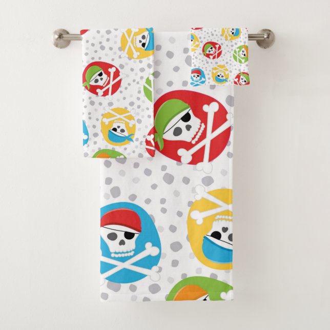 Enfants Skulls Party Pirate Serviette (En situation)