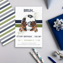 Enfants Sports Football Invitation Garçons