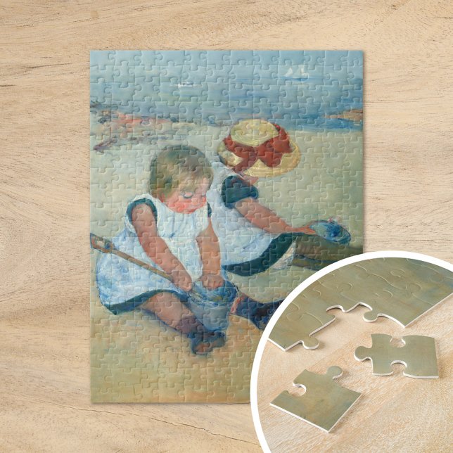 Enfants sur la plage | Mary Cassatt Jigsaw Puzzle (Créateur téléchargé)
