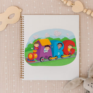 Enfants Sur Un Train Alphabet Spiral Planner