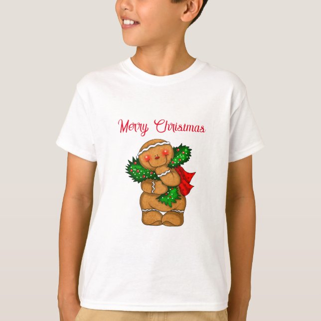 Enfants T-shirt Gingerbread Personne (Devant)