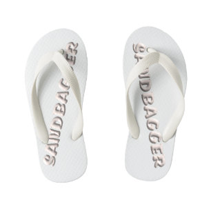 Enfants Tongs blancs en bambou